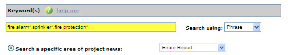 Advanced Project News Search