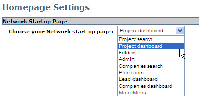 Homepage Preferences